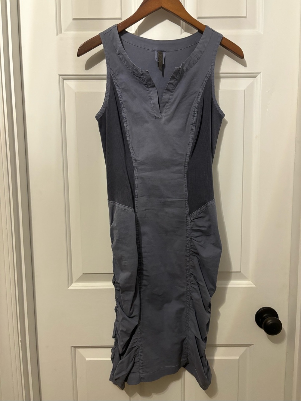 XCVI Sleeveless Gray Ruched Bodycon Dress - Elegant Everyday